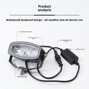 12V <span class=keywords><strong>moto</strong></span> électrique LED Laser canon projecteur 24V grand camion modifié lentille toit brouillard feux de route feux de croisement jaune <span class=keywords><strong>clignotant</strong></span> - Product Image 4