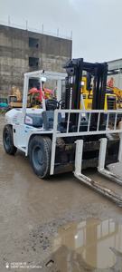 Carretilla elevadora de contrapeso usada TCM original de 8 toneladas, elevación de 3m con gran capacidad de carga, carretilla elevadora diésel TCM FD80 de segunda mano - Product Image 6