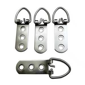 Three Hole Silver Hanging <b>Ring</b> Hook For Calligraphy Painting Frame Wall Mounting Accessory - Product Image 1