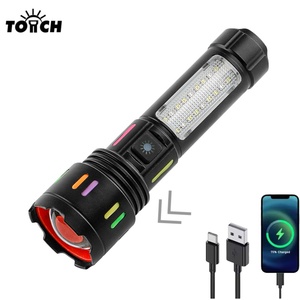Torcia LED in Alluminio Zoomabile con Power Bank USB Tipo C, Lunga Portata per Caccia, Soccorso e Uso Professionale - Product Image 1