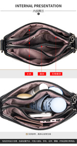 New Fashion <b>Soft</b> Pu <b>Leather</b> Crossbody <b>Bag</b> Multi Pocket Purses and Handbag Ladies Lightweight Travel Shoulder <b>Bag</b> - Product Image 6