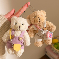 Porte-clés créatif en coton, adorable et mignon mini ours en peluche, accessoires pour sac, petit ours pour porter des vêtements
