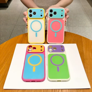 For iPhone 17 Pro Max Case Candy Color Block Large View <b>Window</b> New Premium Protective <b>Cover</b> compatible with iPhone 16 15 - Product Image 5