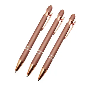 Hot selling China manufacturer cheap price advertising promotional pens 1000 custom office ballpoint rose gold pens