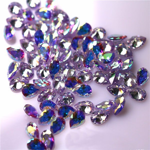 Bán Buôn Waterdrop Pha Lê Cubic Zirconia Cầu Vồng Tinh Thể Tổng Hợp Thủy Tinh Cubic Zirconia Đá Hạt Cho Móng Tay Nghệ Thuật Đồ Trang Sức - Product Image 1