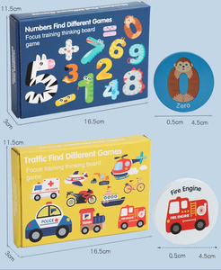 Jouets éducatifs Montessori jeu de copeaux de bois exercice de mémoire jeu de correspondance apprentissage numéro Cognition mémoire trouver le même jeu - Product Image 4