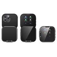 Teléfono I19 Mini con Pantalla Táctil Giratoria de 90° °   Teléfono Móvil Compacto 2G con Pantalla Plegable, Doble SIM, Bluetooth, Reproductor MP4 y Voz Mágica