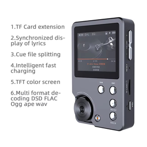 Reproductor de Música HiFi DAP de Aleación de Zinc con Bluetooth 4.2, Reproductor de Música sin Pérdidas DSD con Chip DAC y Ecualizador para Audiófilos, Ideal para Regalo - Product Image 4