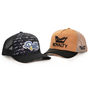 Gorras Trucker Personalizadas de Algodón con Logotipo Impreso, Malla Trasera, 5 Paneles, Gamuza, Logotipo Bordado en 3D - Product Image 1