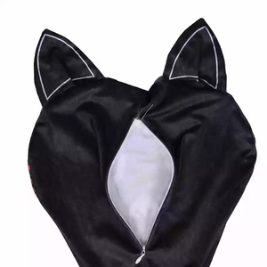 Grosir kostum Anime uniseks sirene kepala permainan untuk anak-anak putih kucing hitam baju Halloween gaya kartun setelan poliester - Product Image 4