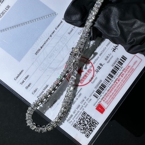 Bracelet tennis unisexe en argent sterling 925 avec diamants de laboratoire de 4 mm, couleur D, qualité VVS - Product Image 2