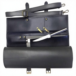 Portacuchillos de Chef de Cuero Genuino Hecho a Mano, de Lujo, Resistente, a Prueba de Olores, Portátil, Bolsa de Herramientas de Cocina Profesional LSKR-0017 - Product Image 1