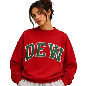 Sudadera Oversize Azul Claro para Mujer con Bordado Personalizado DEW, Cuello Alto, Estilo Casual y Urbano - Product Image 4