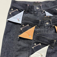 Jean Homme Selvedge Japonais Original Brut à Boucle Arrière Sur Mesure, Coupe Droite Ample Décontractée, Vintage, Évasé