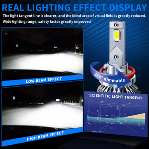ขายดีไฟ LED หน้ารถ170W ท่อทองแดงคู่ H1ภายนอกไดรเวอร์ CSP4070 H3 H4 <span class=keywords><strong>H7</strong></span> H8 H9 H11 H16 HB3 9005 HB4 9006 12V 24V CANbus - Product Image 6