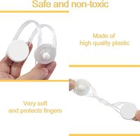 Gaixie 8 pièces Verrous de sécurité transparents pour bébés et enfants, Verrous de sécurité pour armoires et portes, Loquets multifonctionnels