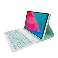 Casing untuk Lenovo Tab M10 Plus 3rd Gen 10.6 TB-128F Casing Keyboard Nirkabel Penutup Dapat Dilepas Secara Magnetis