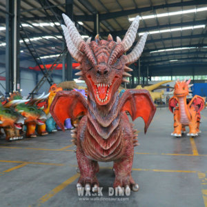 Amusement Park Equipment Electric Coin-Operated <b>Indoor</b> Metal Dinosaur Rides for Kids Public Shopping Mall Western Flying Dragon - Product Image 2
