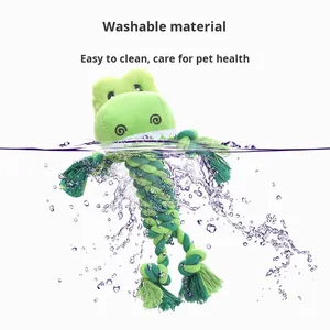Jouet à mâcher en corde <span class=keywords><strong>de</strong></span> coton pour chien, nettoyage dentaire, durable, anti-ennui - Product Image 4