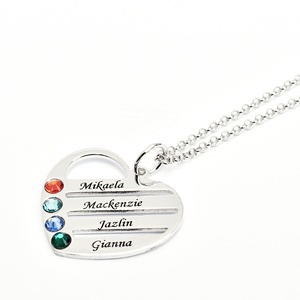 Ailin — collier personnalisé par <span class=keywords><strong>sublimation</strong></span>, collier ras du <span class=keywords><strong>cou</strong></span> pour femmes, en acier inoxydable, pendentif pour famille - Product Image 4