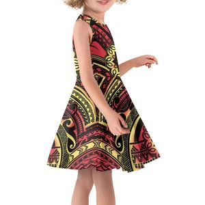 Abbigliamento polinesiano all'ingrosso estate senza maniche Casual stampa prendisole festa <span class=keywords><strong>altalena</strong></span> abiti <span class=keywords><strong>per</strong></span> bambini da 10-11 taglia 12-13 - Product Image 3