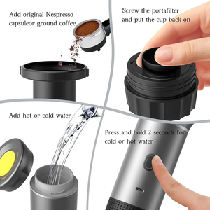 Venta al Por Mayor <span class=keywords><strong>Cafetera</strong></span> de Cápsulas Portátil Pequeña 3 en 1, Mini Máquina de Café Espresso Multifunción de Mano para Viajes al Aire Libre - Product Image 5