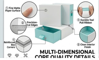 Boîte à tiroir sur mesure de qualité supérieure avec logo pour cadeaux commerciaux et électroniques