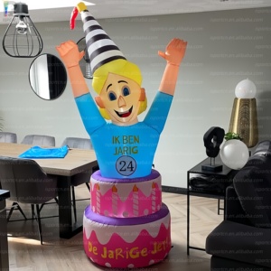 Muñeco <span class=keywords><strong>Inflable</strong></span> Gigante Personalizado de Jarige Jet con Base para Pastel, Muñeco Holandés de Dibujos Animados para Decoración de Fiestas/Eventos - Product Image 2