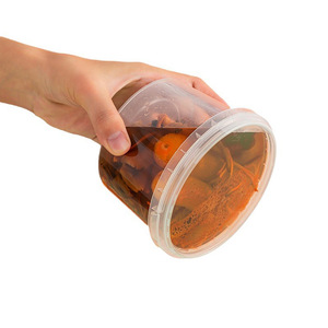 Gobelet à soupe verrouillable 210-520 ml, récipient rond en plastique pour pique-nique et stockage de fruits de mer - Product Image 1