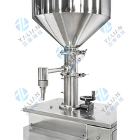 Machine de remplissage de crème solaire cosmétique manuelle de capsulage de bureau de confiture de baril de haute qualité