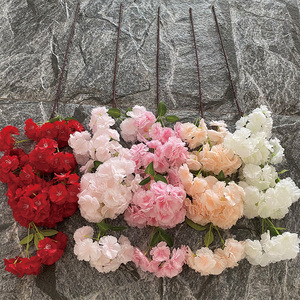 Vente chaude : Fleurs artificielles modernes de cerisier, décoration colorée <span class=keywords><strong>Sakura</strong></span> - Product Image 1