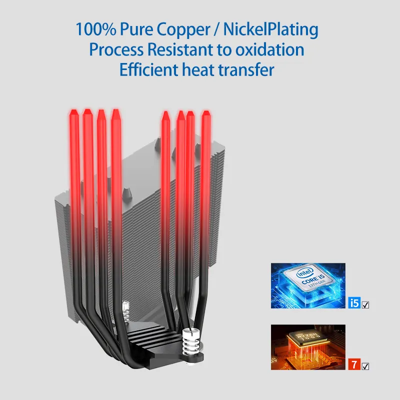 Lovingcool Air CPU Kühler ARGB 4 Wärmerohrungen Heizkörper 120 mm Cpu Lüfter für Gaming PC Prozessor Kühlung Lüfter Luftkühlung Cpu