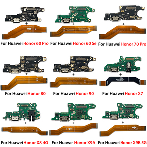 Port de charge en gros pour Huawei <span class=keywords><strong>Honor</strong></span> 60 70 80 90 Pro Se <span class=keywords><strong>Honor</strong></span> X7 <span class=keywords><strong>X8</strong></span> X9A X9B 4G 5G Nova 11 Se 12i Y91 câble flexible de téléphone portable - Product Image 2