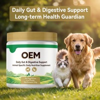 Probiotiques personnalisés pour chiens et chats, sous forme de friandises molles, avec oméga-3, pour le soutien immunitaire et la santé intestinale, vente en gros