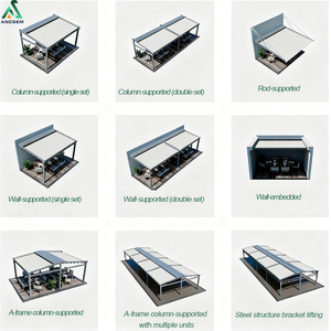 <span class=keywords><strong>Toldo</strong></span> Retráctil de Aluminio, Resistente a Desgarros y Decoloración, Estructura de Grado Aeroespacial Resistente a la Corrosión, para Uso Recreativo en Villas - Product Image 2