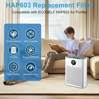 Filtre de remplacement HAP603 pour purificateur d'air ECOSELF HAP603WF HAP603, filtre 3-en-1 véritable HEPA à charbon actif