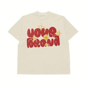 เสื้อยืดลำลองระบายอากาศคอกลมแขนสั้นใส่ได้ทุกเพศสำหรับฤดูร้อนผ้าคอตตอนพิมพ์ลายดิจิตอล - Product Image 2