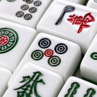 Ensemble de Mahjong de Luxe en Gros pour la Maison, Jeu Traditionnel Chinois, Tuiles de Mahjong à Impression Numérique, Cadeaux Promotionnels Personnalisables