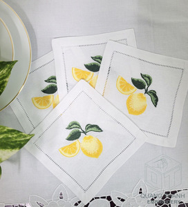 Serviettes en tissu carrées brodées de luxe personnalisables, très résistantes, 100% coton, écologiques, réutilisables, design moderne, sur mesure - Product Image 3