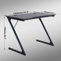 Table de jeu pour ordinateur gamer NBHY de haute qualité avec pieds en forme de Z