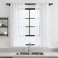 Tringles à rideaux en fer forgé, design moderne et classique, longues, avec accessoires de fixation pour la décoration intérieure – Vente chaude