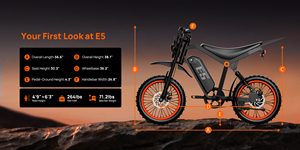 Motocicleta Deportiva de 750W, Modelo con Batería de Litio de 48V Extraíble, 7 Velocidades, Cuadro de Acero de Alto Carbono, Motocicleta Deportiva Urbana - Product Image 2