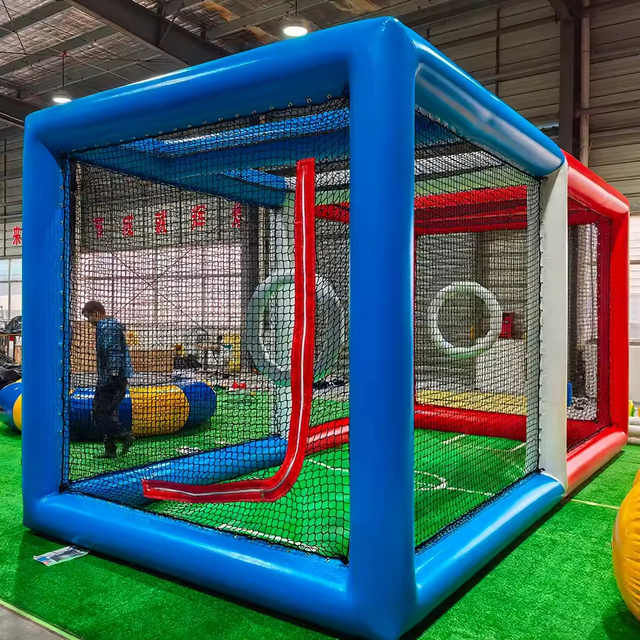 Commerical 6m Large Inflatable Drone Soccer Educational Operation Drone Soccer Game Field Frame Net Tent Training