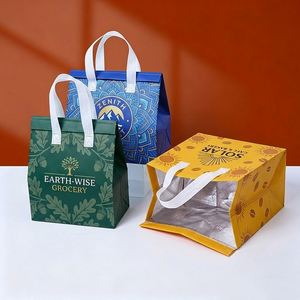 Sac isotherme personnalisé pour livraison de repas chauds ou froids, en PP écologique non tissé, avec feuille d'aluminium, pour plats à emporter - Product Image 1