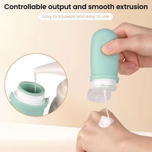 TSA Compliant Silicone Portable Squeeze Empty Travel Cosmetic Shampoo <b>Storage</b> Container Bottle Travel Bottles Set for Toiletries - Product Image 6