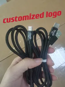 Hochgeschwindigkeits-Schnell ladung 1m 3 Fuß USB-C-Kabel Langlebiges Nylon-geflochtenes USB-Datenkabel Typ C für Android