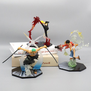 Venta caliente One Pieces Fire Fist Luffy Ace Demon <span class=keywords><strong>Slash</strong></span> Zoro Demon Wind Leg Sanji One Pieces Anime Figuras de acción - Product Image 2
