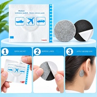 Patch anti-mal des transports rond pour le confort en voyage, à appliquer derrière l'oreille, à base de plantes, 2,5 cm, certifié CE, sans chauffage nécessaire, vente en gros OEM/ODM