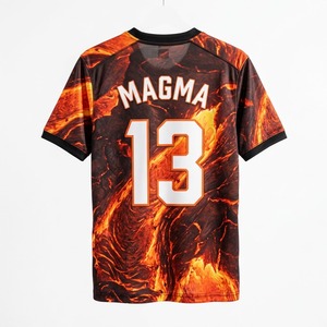 Maillots de football personnalisés par sublimation 100% polyester Prêts à l'expédition Vente en gros Anti-bactériens Respirants Légers Col en V Manches courtes - Product Image 6