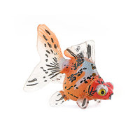 Ornements décoratifs en PVC de simulation transfrontalière, jouets, modèles de poissons ornementaux, poissons rouges, animaux dorés rouge et blanc, modèles Sky Crane